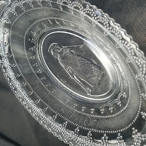 EAPG Adams & Co. Loves Request Is Pickles Roman Medallion Dish - Picture 14 of 17